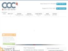 Tablet Screenshot of cccit.co.uk